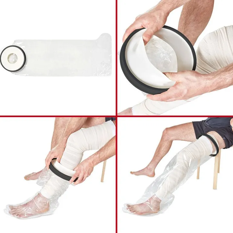 Badeovertræk til bandage/gips - Helt ben
