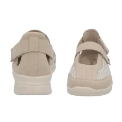 Berkemann ballerina med velcro - Beige