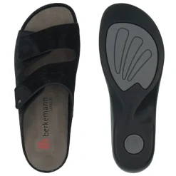 Berkemann damesandal - Sort ruskind