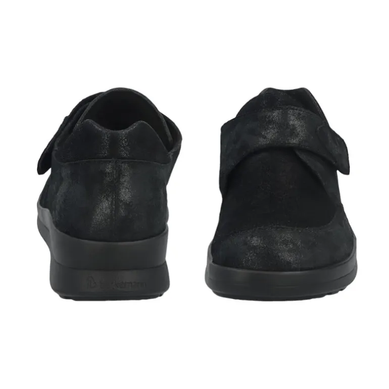 Berkemann damesko med velcro - Sort