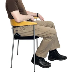 Bukser med elastisk talje - Sand