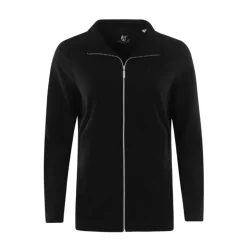 Cardigan i fleece til damer - Sort