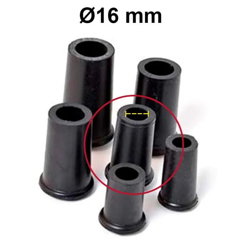 Dupsko Ø16 mm - Sort