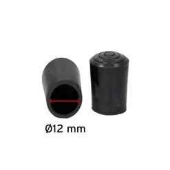Dupsko Ø12 mm - Sort