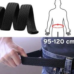Elastisk sort bælte