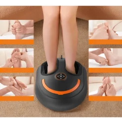 Elektrisk fodmassageapparat med varme
