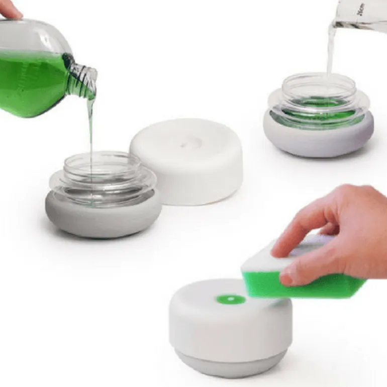 Enhåndsbetjent sæbedispenser