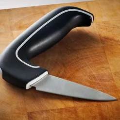 Ergonomisk grøntsagskniv med anti-slip