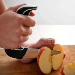 Ergonomisk grøntsagskniv med anti-slip