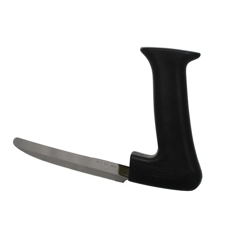Ergonomisk grøntsagskniv med takker