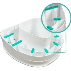 Ezy-Fit toiletforhøjer med låg, 5-10 cm