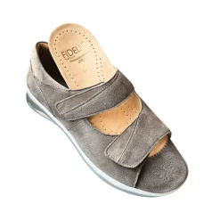 Fidelio damesandal med velcro - Beige