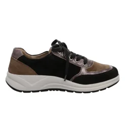 Fidelio sporty damesneaker - Sort/brun