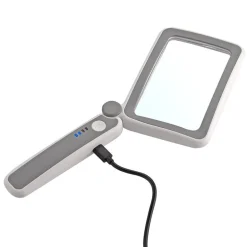Foldbar læselup med LED-lys - 4x forstørrelse