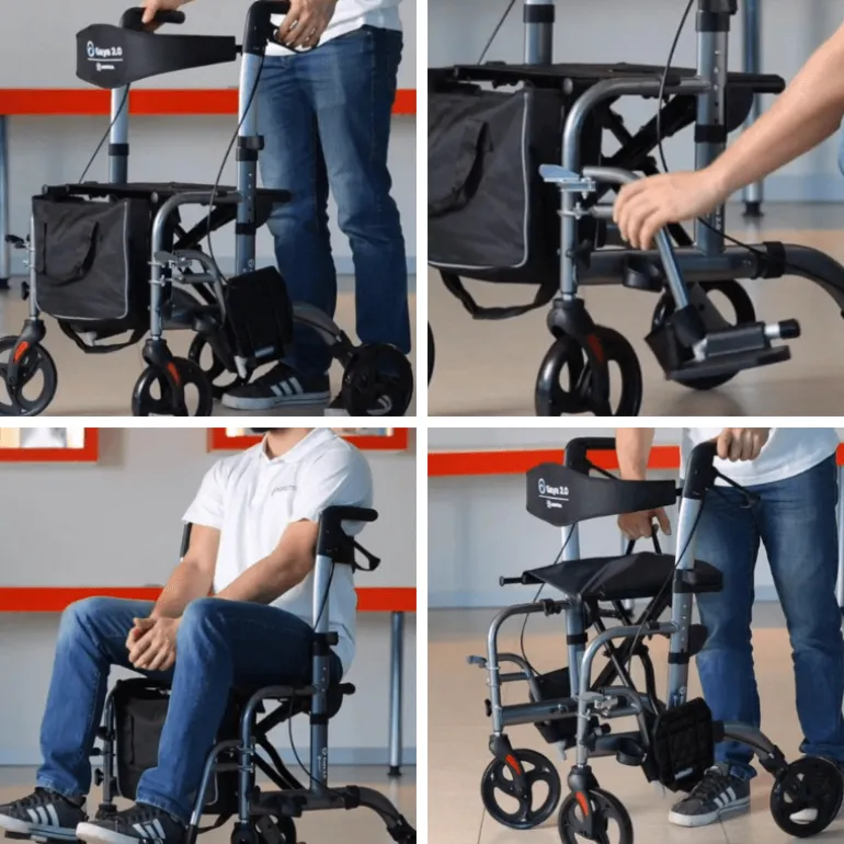 GAYA kørestol og rollator i én