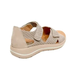 Hartjes damesandal med hælkappe - Sand