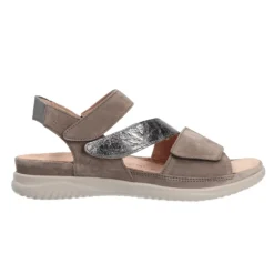 Hartjes damesandal med velcro - Sand