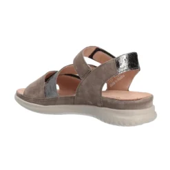 Hartjes damesandal med velcro - Sand