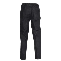 Jeans med elastik i taljen - Koksgrå/sort