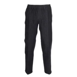 Jeans med elastik i taljen - Koksgrå/sort