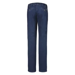 Jeans med elastik og stræk - Mørkeblå