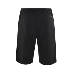Knælange shorts med elastik - Sort