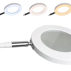 LED luplampe til gulv og bord - 3x forstørrelse
