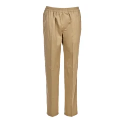 Lette bukser med elastikkant - Beige