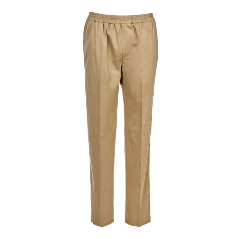 Lette bukser med elastikkant - Beige