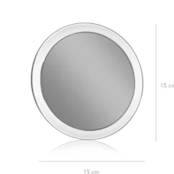Makeupspejl med sugekopper - 10x forstørrelse