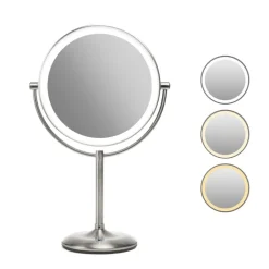 Makeup-spejl med tonet lys - 15x forstørrelse