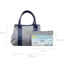 Mary toilettaske - Santorini print
