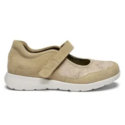 New Feet ballerina med velcro - Sand