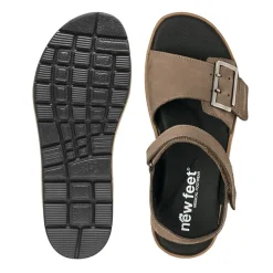 New Feet damesandal - Brun