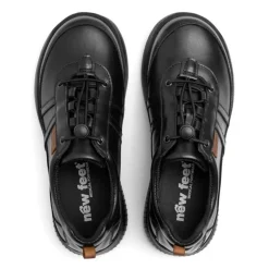 New Feet damesko med letluk - Sort