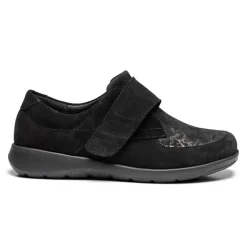 New Feet damesko med velcrorem - Sort