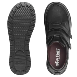 New Feet damesko med velcro - Sort