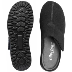 New Feet dameslipper - Sort