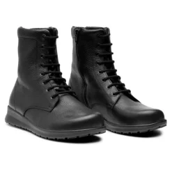 New Feet damestøvle - Sort skind