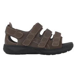New Feet herresandal med hælkappe - Brun
