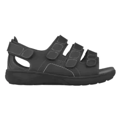 New Feet herresandal med hælkappe - Sort