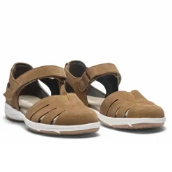 New Feet lukket damesandal - Brun