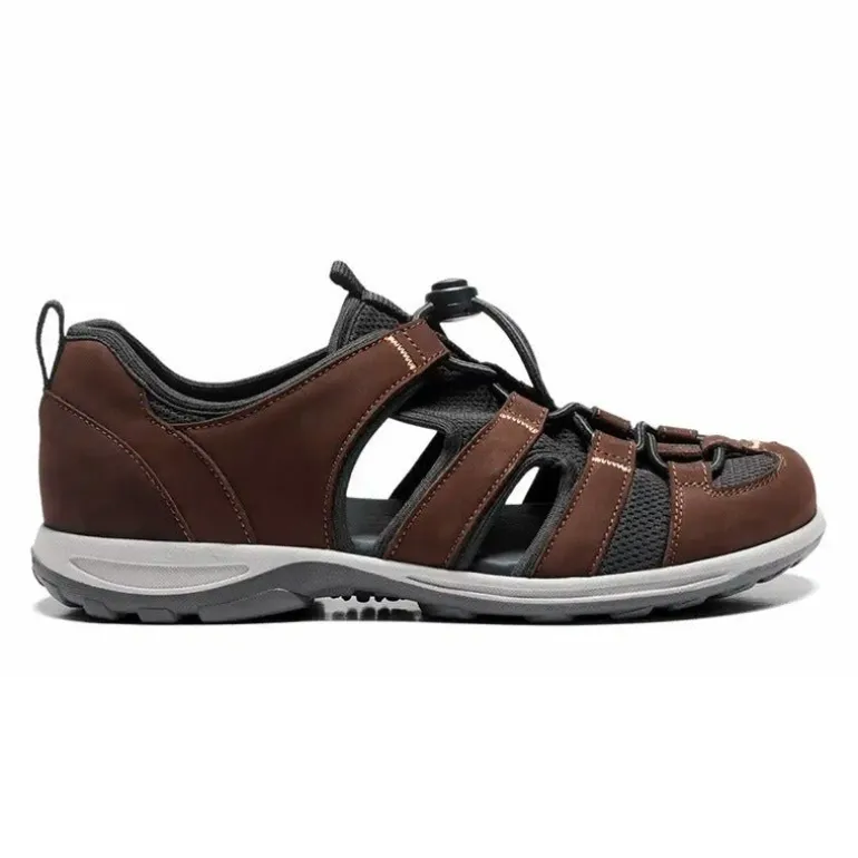 New Feet lukket herresandal - Brun
