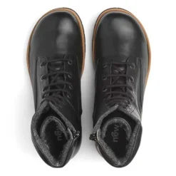 New Feet vinterstøvle i læder - Sort