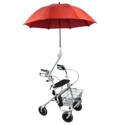 Paraply til rollator eller kørestol