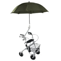 Paraply til rollator eller kørestol