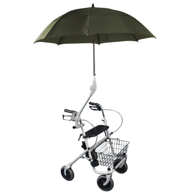 Paraply til rollator eller kørestol
