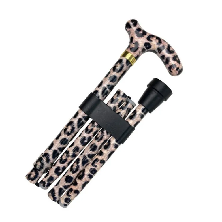 Sammenklappelig stok - Leopardmønster