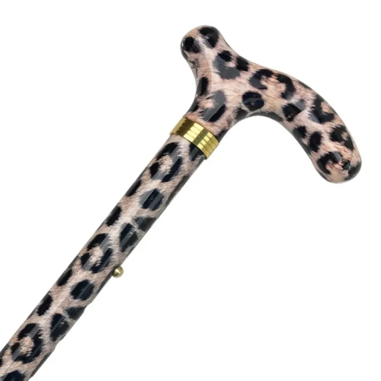 Sammenklappelig stok - Leopardmønster