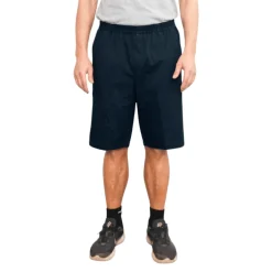 Shorts med elastik i taljen - Mørkeblå